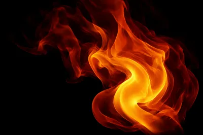 Dramatic Dark Fire Flame Background