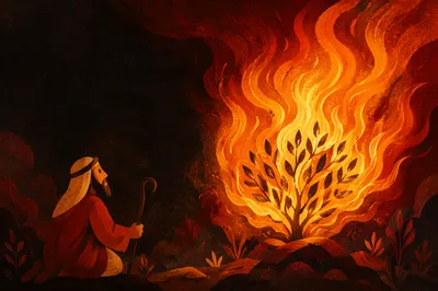 Dramatic Dark Fire Flames Background