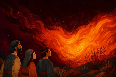 Dramatic Dark Fire Flame Background