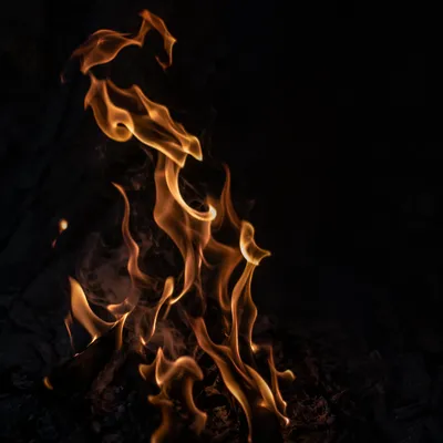 Dark Dramatic Fire Flames Background