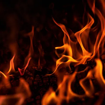 Dark Dramatic Fire Flames Background