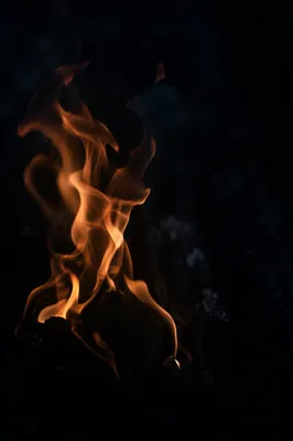 Dark Dramatic Flames in Deep Shadow