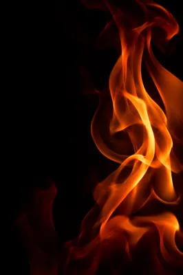 Dramatic Dark Fire Flames Background