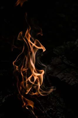 Dark Dramatic Fire Flames Background