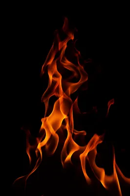 Dark Dramatic Flame Background with Copy Space