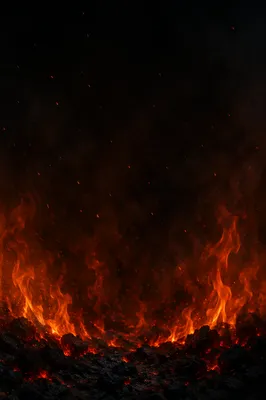 Dark Dramatic Fire and Ember Background