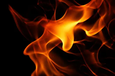 Dramatic Dark Fire Flames Background