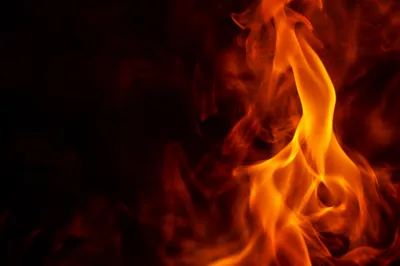 Dramatic Dark Fire and Flame Background