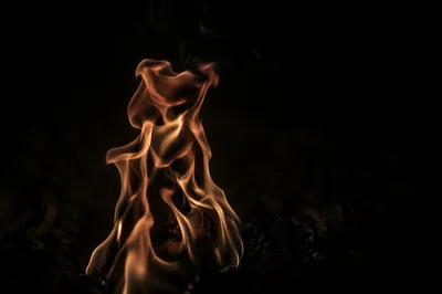 Dark Dramatic Fire Flames Background