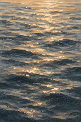 Golden Light on Flowing Water Surface