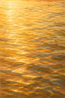 Golden Light on Flowing Water