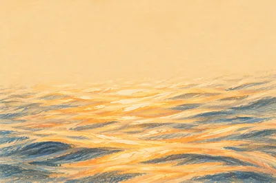 Golden Light on Flowing Water Background