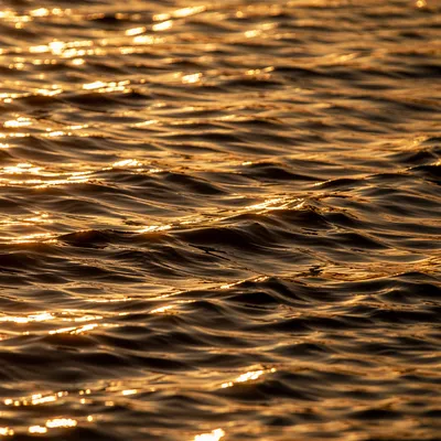 Golden Hour Flowing Water Reflections