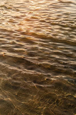 Golden Hour Flowing Water Reflection