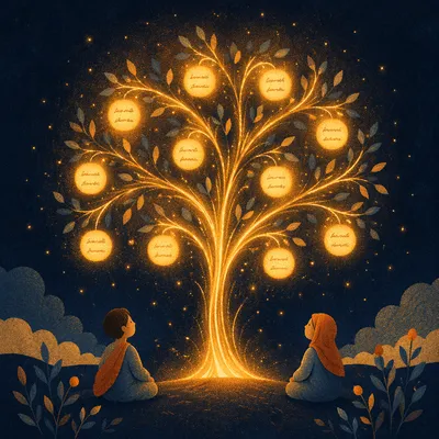 Glowing Fruit of the Spirit Tree