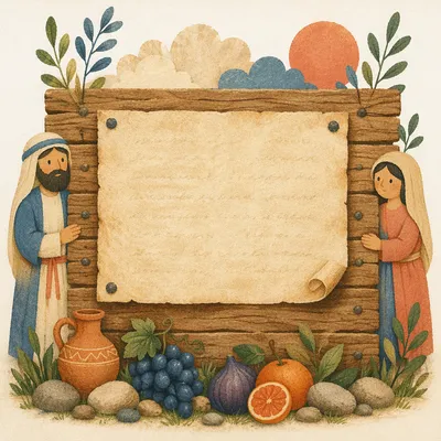 Rustic Fruit of the Spirit Notice Board