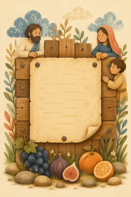 Rustic Fruit of the Spirit Board Background