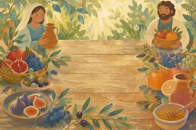 Fruits of the Spirit Garden Background