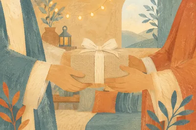 Gift of Love Joy and Peace Background