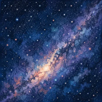 Dark Indigo Galaxy Nebula Background