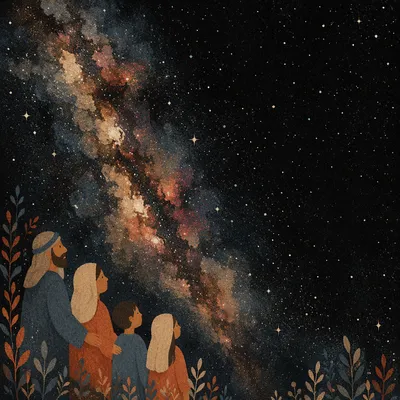 Dark Galactic Nebula Star Field Background