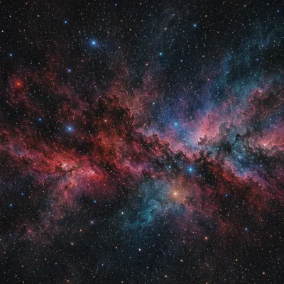 Dark Galaxy Nebula Starfield Background