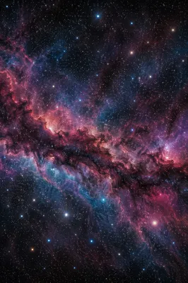 Dark Galaxy Nebula Starfield Background