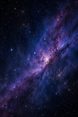 Violet Blue Nebula in Dark Galaxy