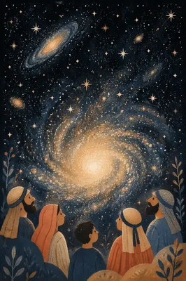 Dark Galaxy Nebula Starfield Background