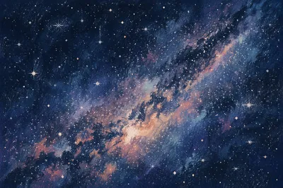 Dark Indigo Galaxy Nebula Background