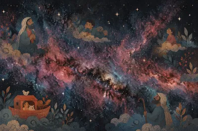 Dark Galaxy Nebula Starfield Background