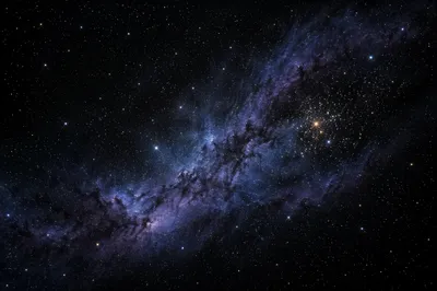 Violet Blue Nebula in Dark Galaxy