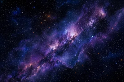 Dark Galaxy Nebula Starfield Background