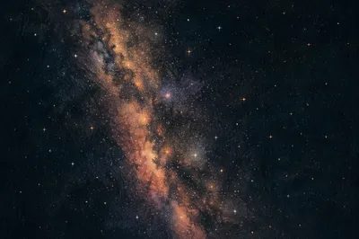 Contemplative Galaxy Nebula Dark Background
