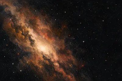 Dark Galaxy Nebula Starfield Background