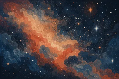 Dark Galaxy Nebula Starfield Background