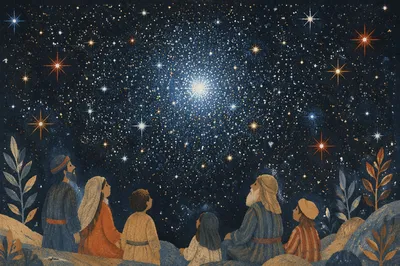 Radiant Globular Star Cluster Background