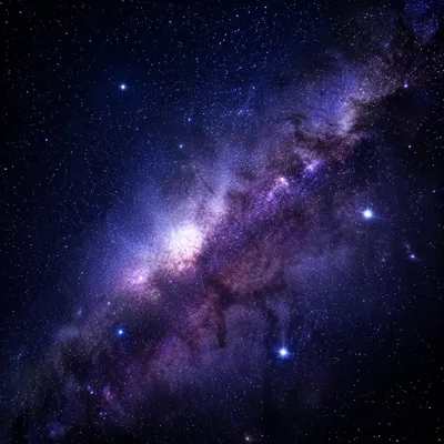 Photorealistic Dark Galaxy Nebula Background