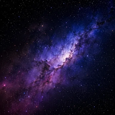Photorealistic Dark Galaxy Nebula Background