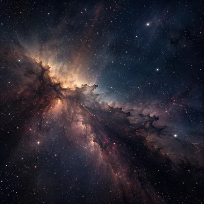 Dark Nebula Galaxy Starfield Background