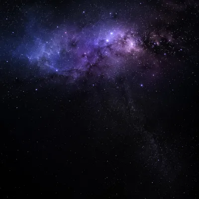 Quiet Violet Nebula Galaxy Background