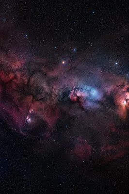 Dark Star Field with Nebula Band