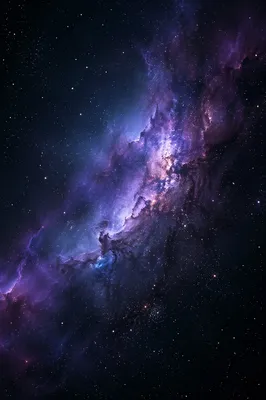 Dark Galaxy Nebula Starfield Background