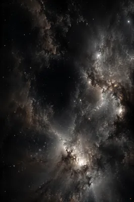 Dark Galaxy Nebula Starfield Background