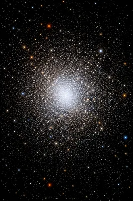 Bright Globular Star Cluster Deep Space Background