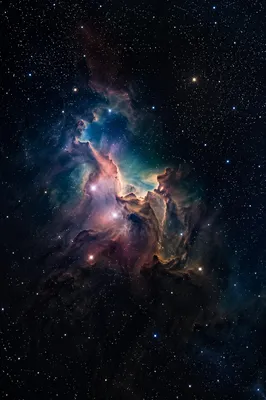 Photorealistic Dark Nebula Starfield Background