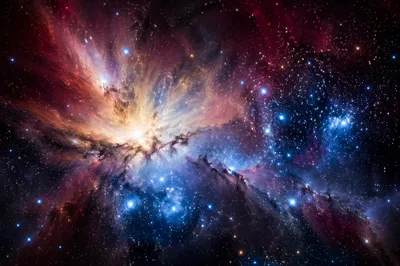 Photorealistic Galaxy Nebula Starfield Background