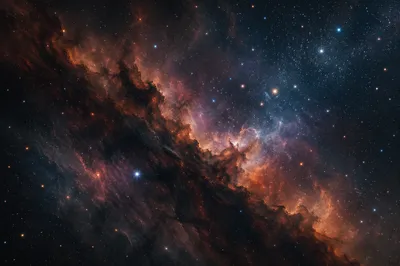 Dark Nebula with Amber Starfield