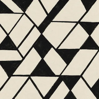 Minimalist Geometric Tessellation on Ivory Paper