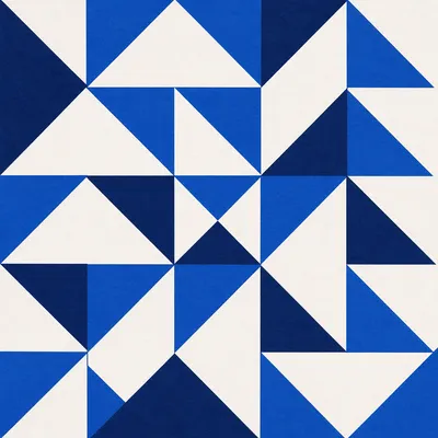 Cobalt Geometric Minimalist Chevron Pattern Background